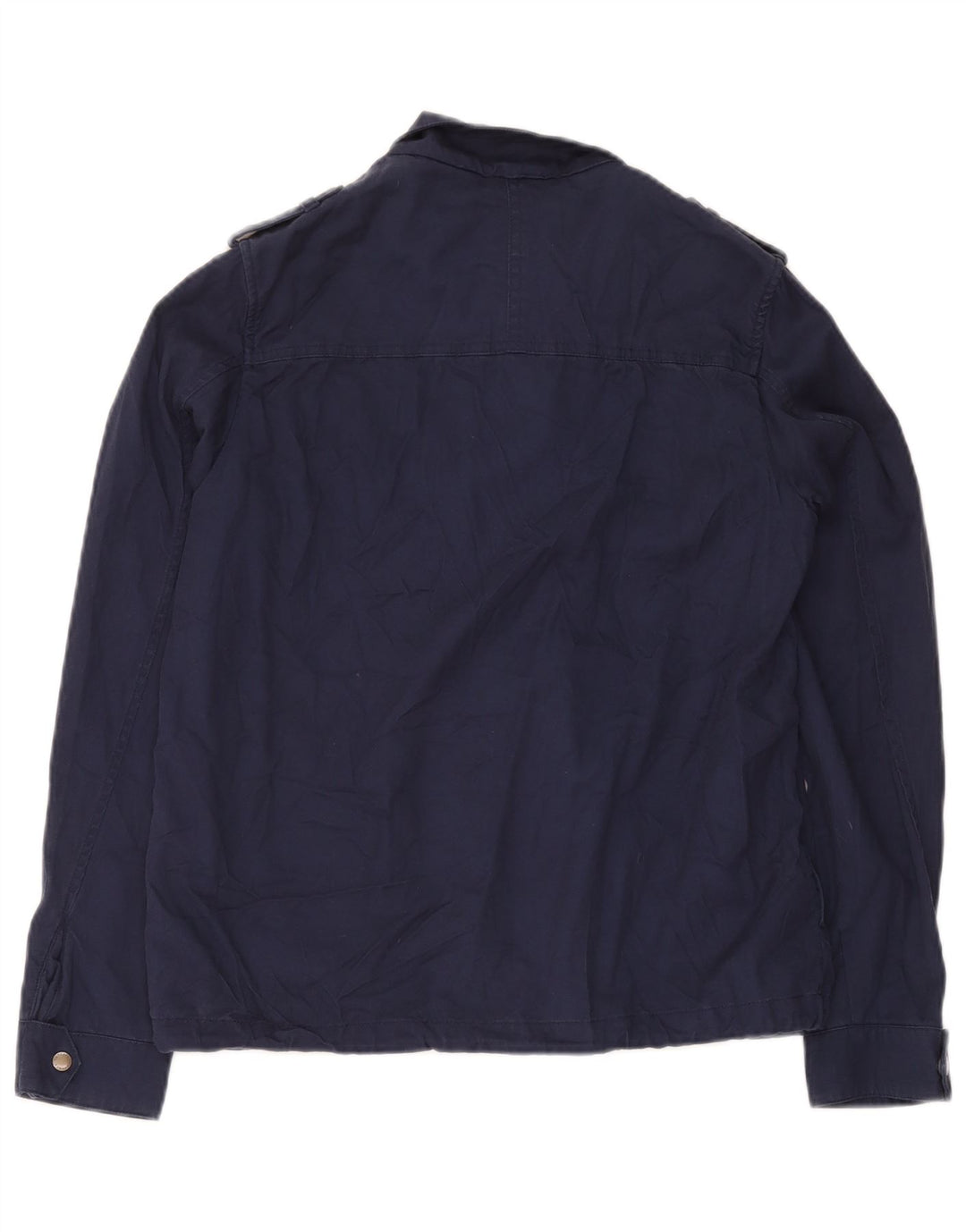 Giacca militare da donna Fat Face UK 10 Small Lyocell blu navy
