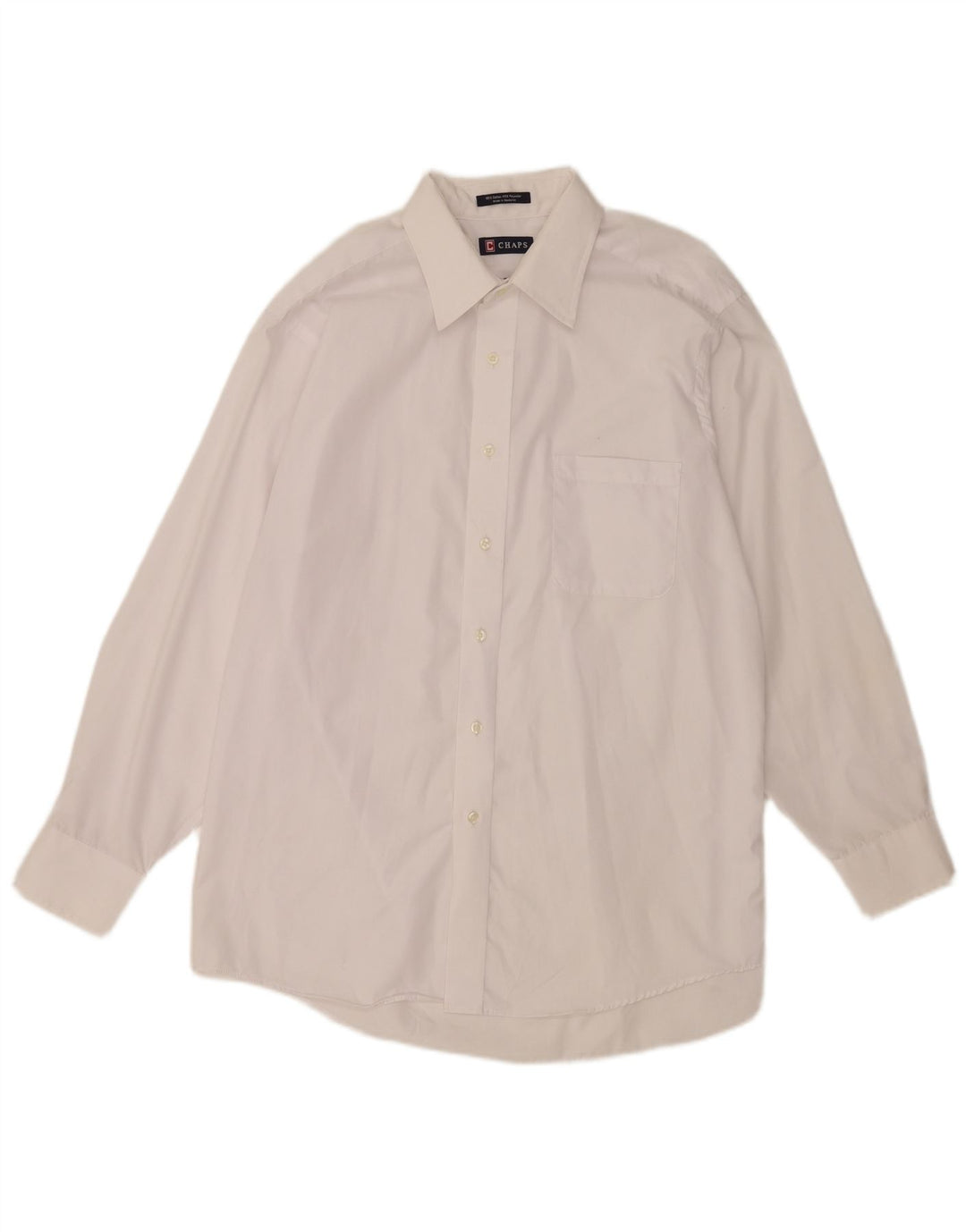 Camicia da uomo Chaps taglia 16 1/2 grande cotone bianco