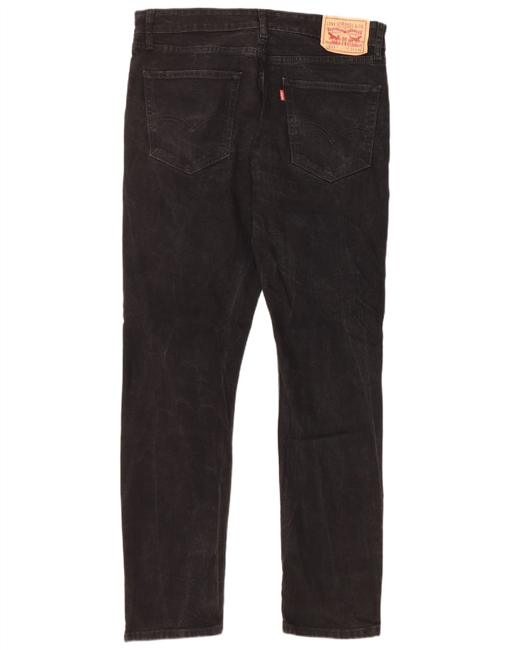 LEVI'S Jeans da uomo 511 slim W34 L32 cotone nero