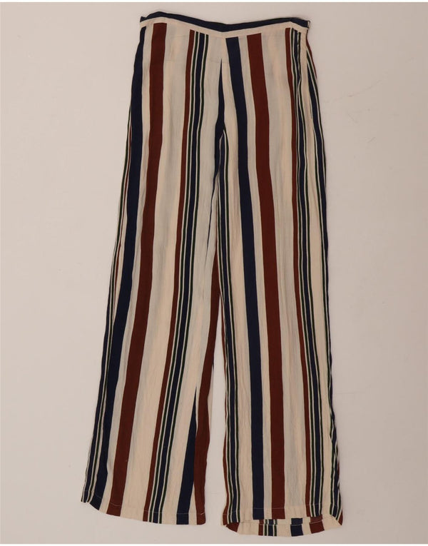 Pantaloni casual da donna Topshop UK 8 Small W26 L29 a righe multicolori