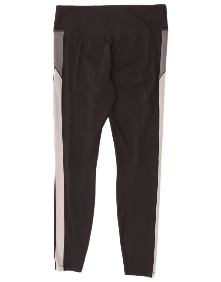 Leggings Nike Dri Fit da donna UK 16 Large Nero Colourblock Poliestere