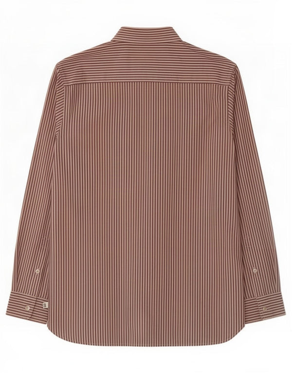 Camicia Timberland da uomo vestibilità regolare cotone gessato bianco medio