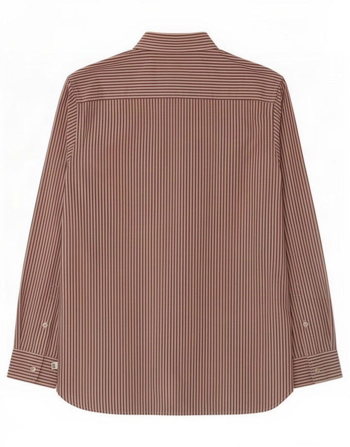 Camicia Timberland da uomo vestibilità regolare cotone gessato bianco medio
