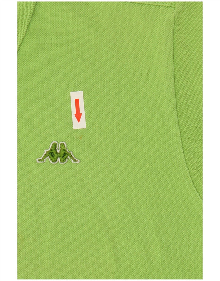 Polo Kappa Uomo Small Verde Cotone