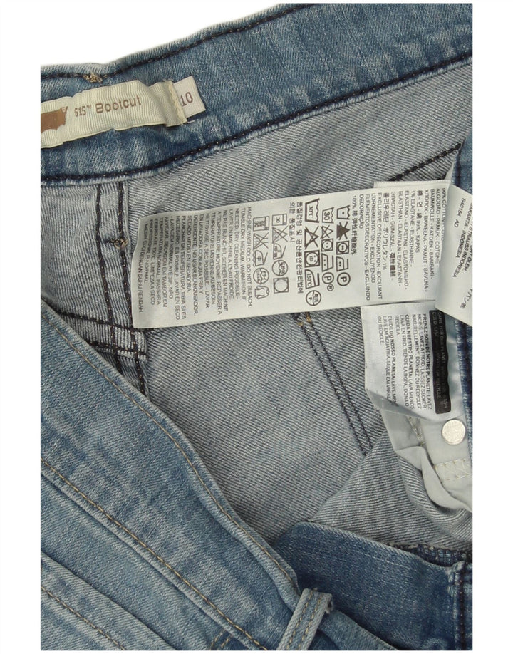 LEVI'S Jeans 515 Bootcut da donna US 10 Large W34 L29 Cotone blu