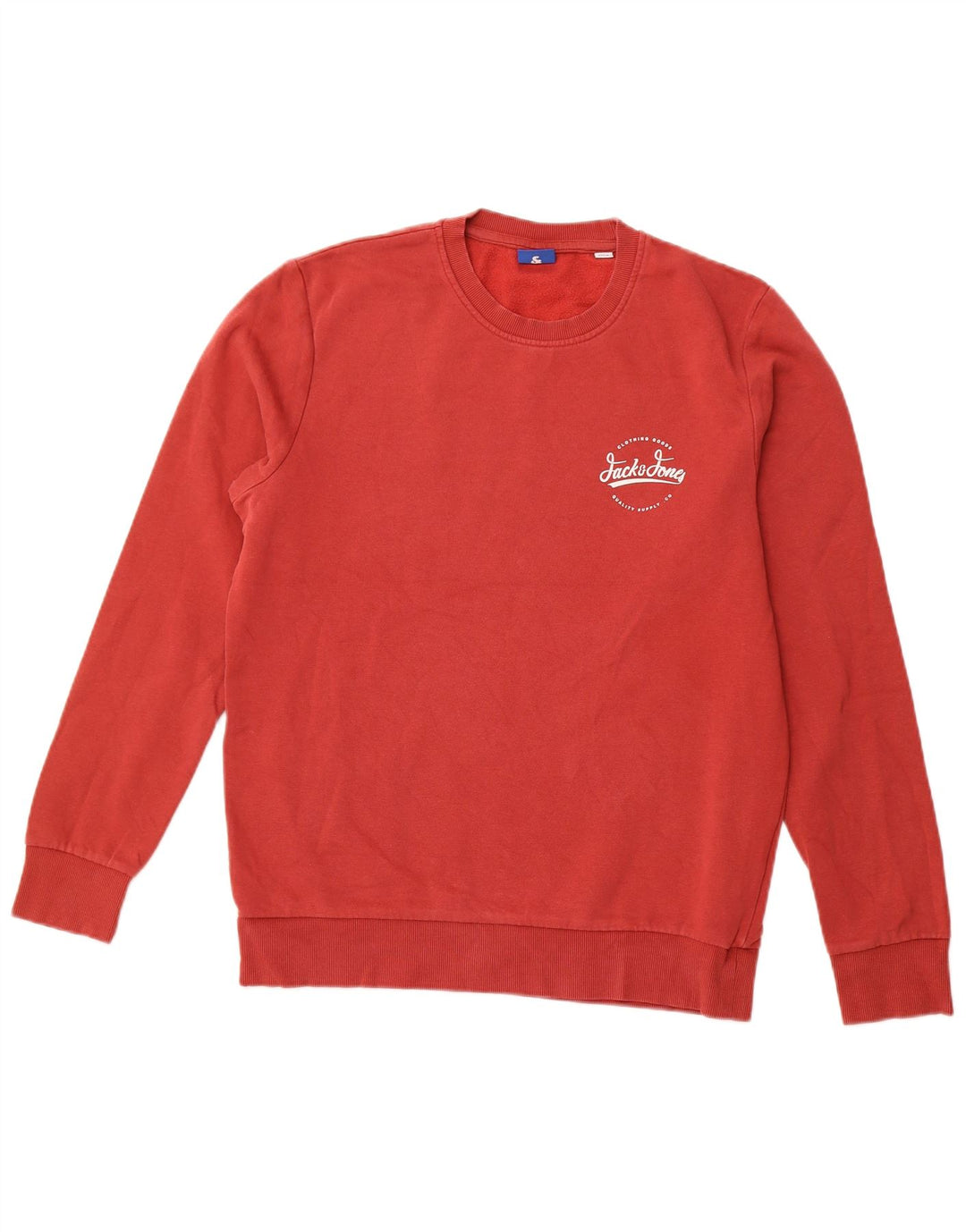 JACK & JONES Felpa da uomo Maglione grande in cotone bordeaux