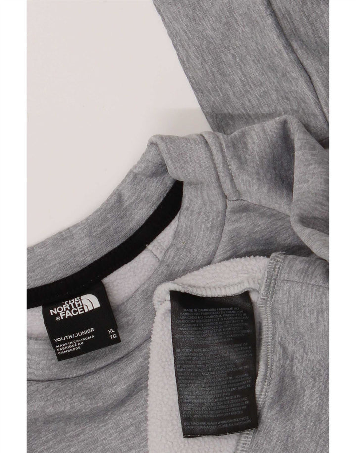 Felpa da ragazzo The North Face 14-15 anni XL Poliestere grigio