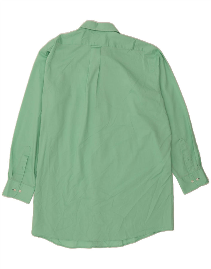 IZOD Mens Regular Fit Shirt Size 18 1/2 2XL Green Cotton Vintage Izod and Second-Hand Izod from Messina Hembry 