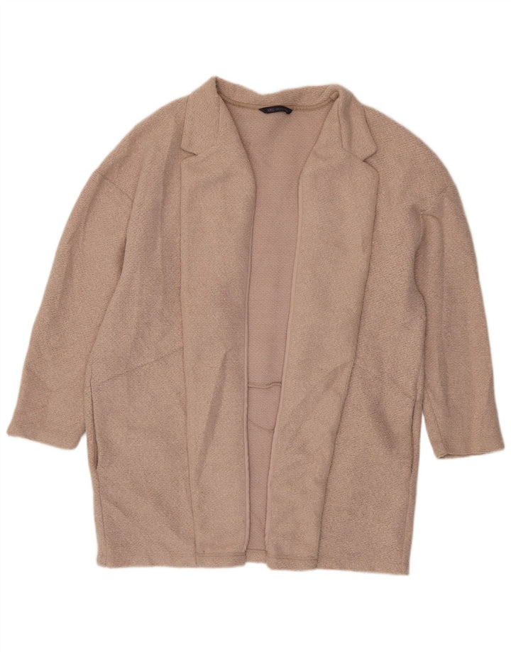 Maglione cardigan lungo da donna Marks & Spencer UK 20 2XL poliestere rosa