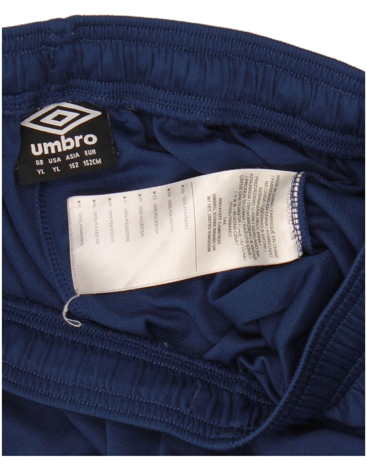 Pantaloncini sportivi da bambino Umbro 11-12 anni in poliestere blu navy