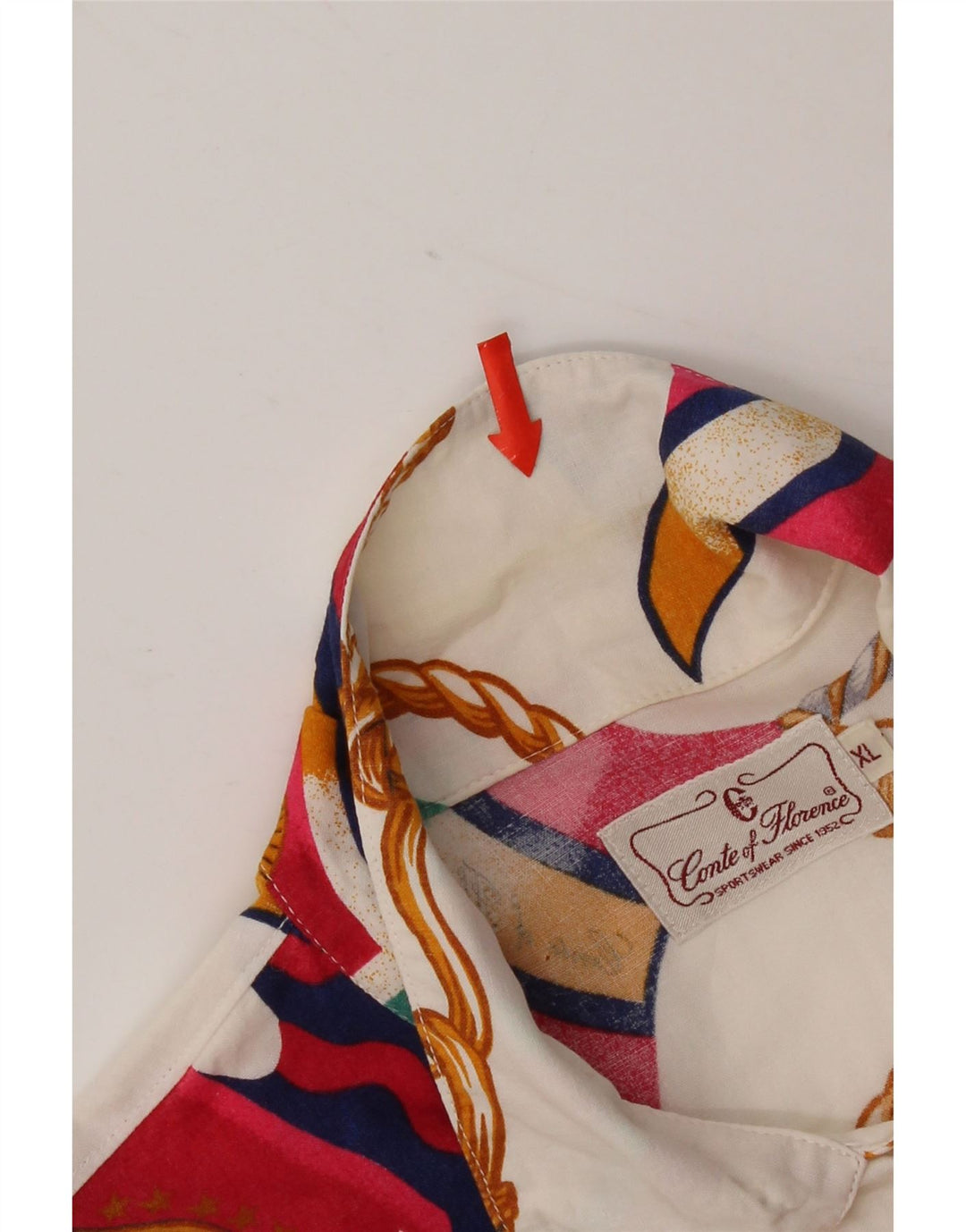 Camicia da donna con motivo astratto Conte of Florence UK 18 XL multicolore