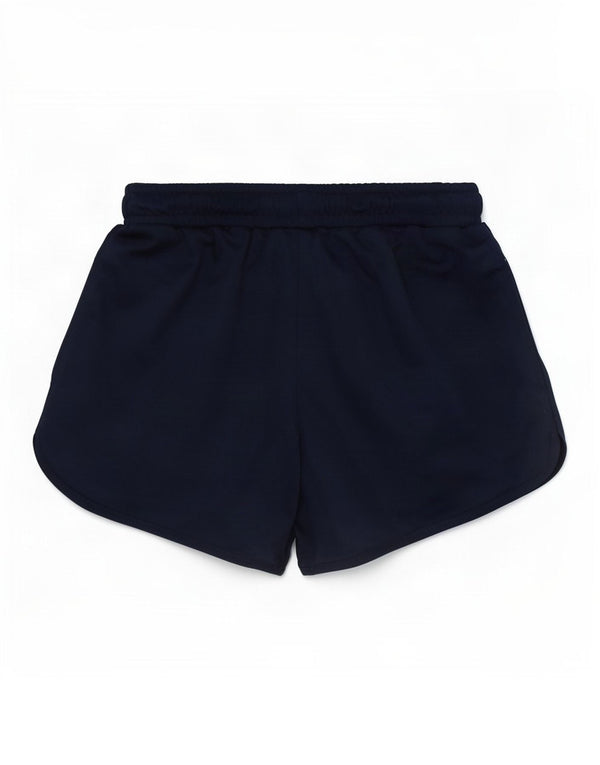 Pantaloncini sportivi grafici da donna Ellesse UK 8 Small Blu navy Colourblock