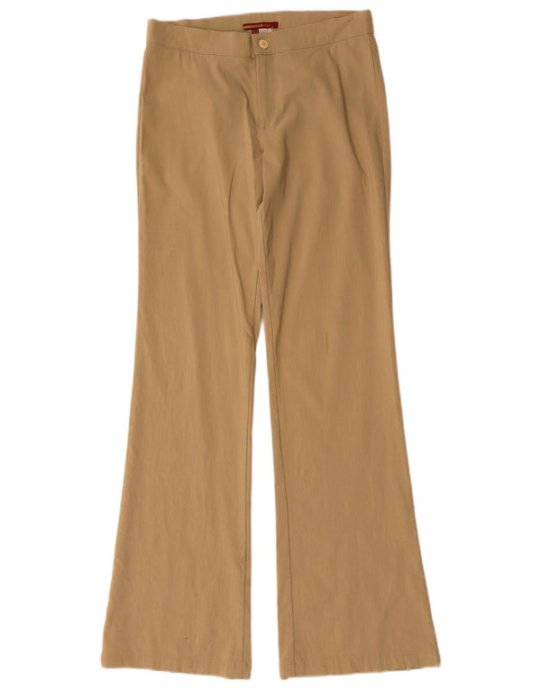 Pantaloni casual svasati da donna Zara EU 40 medi W30 L32 Rayon beige