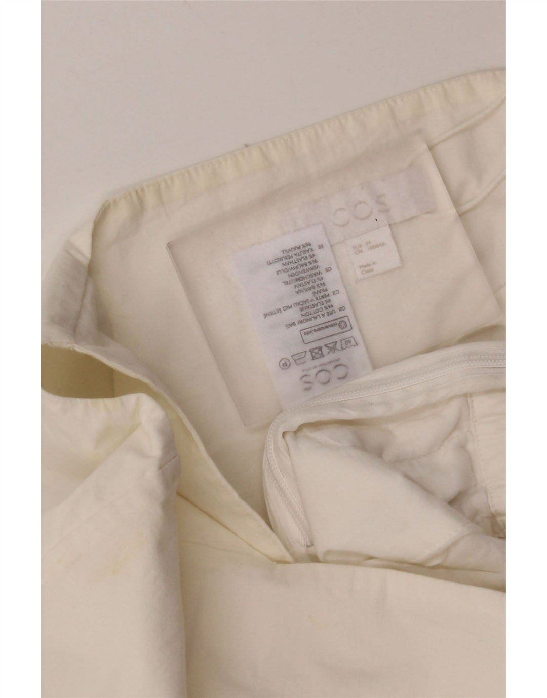 Tuta senza maniche da donna Cos EU 34 XS cotone bianco