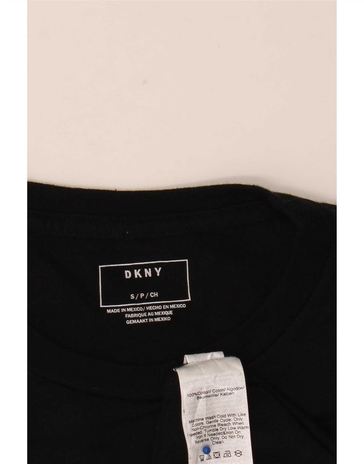 T-shirt grafica da uomo Dkny Top piccola in cotone nero