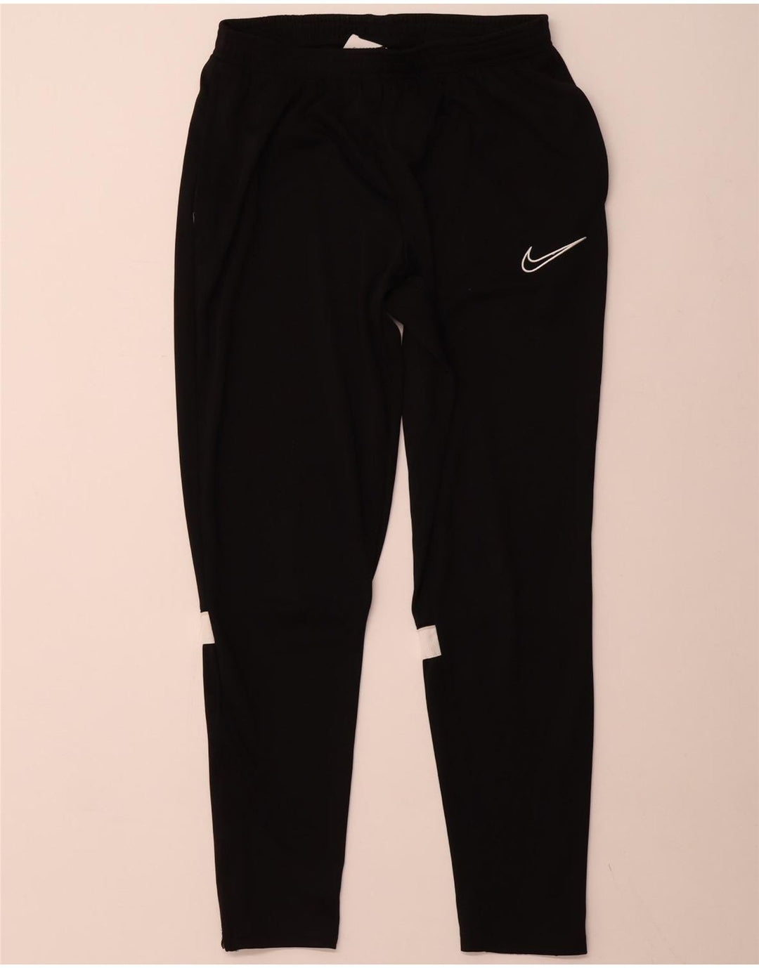 Pantaloni da tuta NIKE Dri Fit da uomo, grandi, in poliestere color block nero