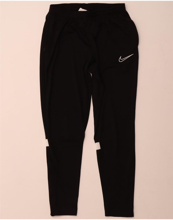 Pantaloni da tuta NIKE Dri Fit da uomo, grandi, in poliestere color block nero