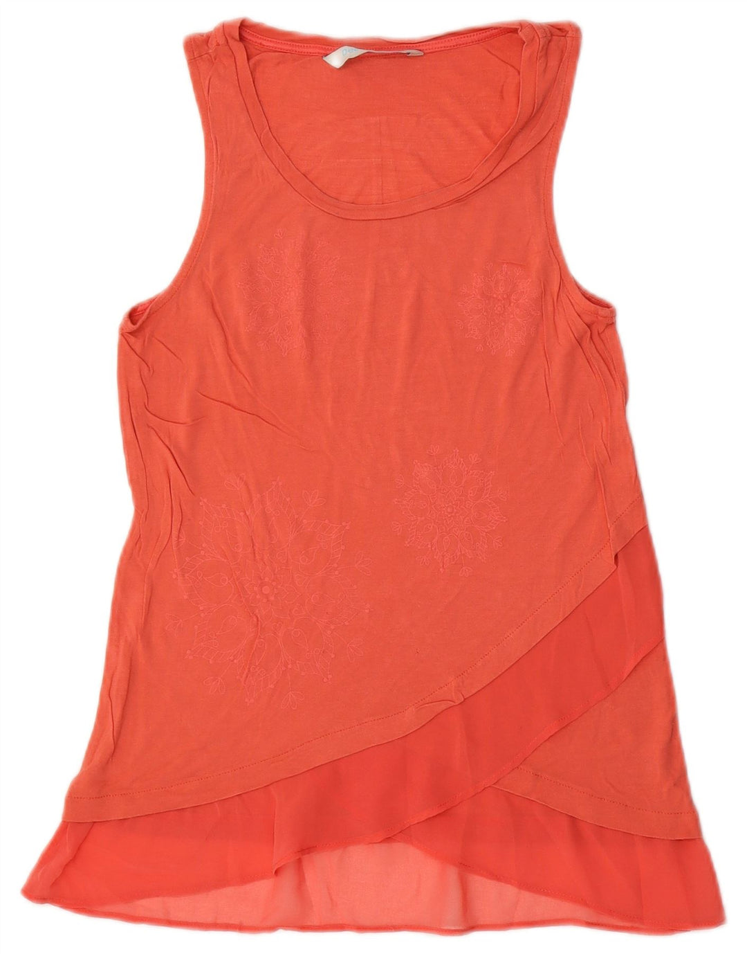 Desigual Donna Camicetta senza maniche Top UK 10 Small Pink Paisley