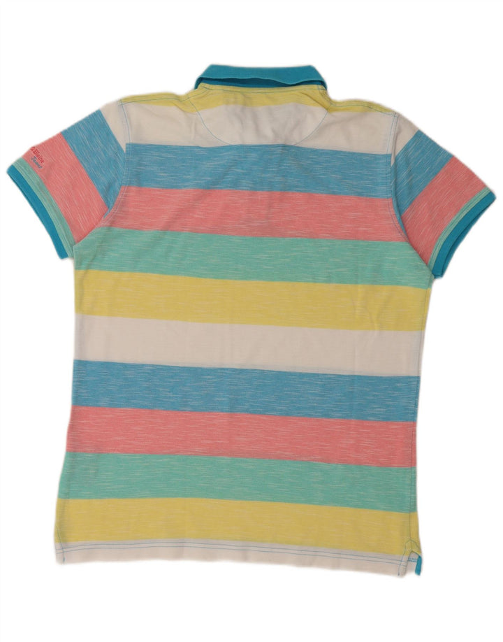 Polo da uomo HARMONT & BLAINE grande in cotone a righe multicolori