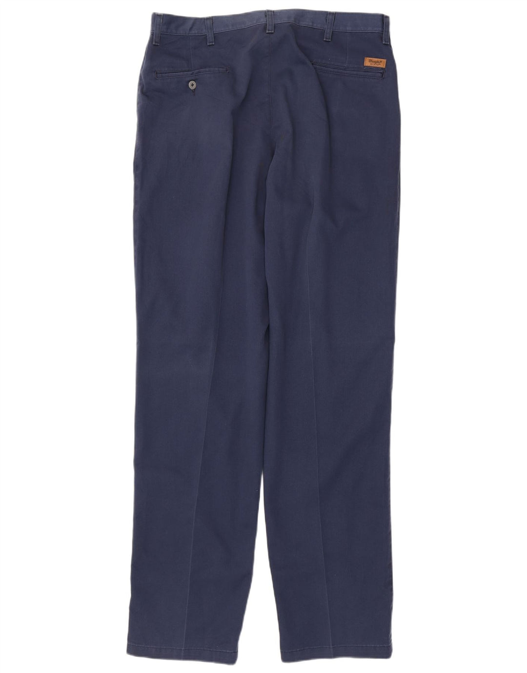Pantaloni chino con pegging Riata da uomo WRANGLER W38 L36 cotone blu navy