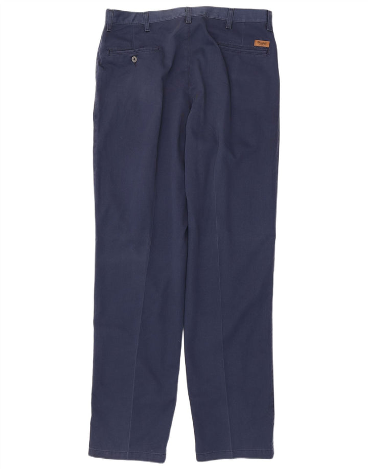 Pantaloni chino con pegging Riata da uomo WRANGLER W38 L36 cotone blu navy