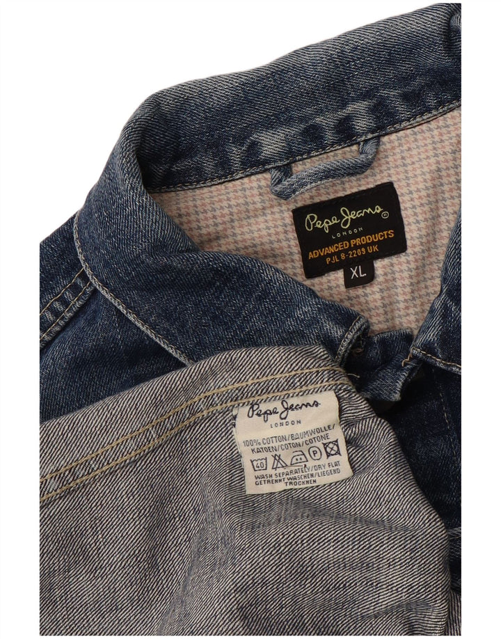 PEPE Jeans Giacca di jeans da uomo UK 42 XL Cotone blu