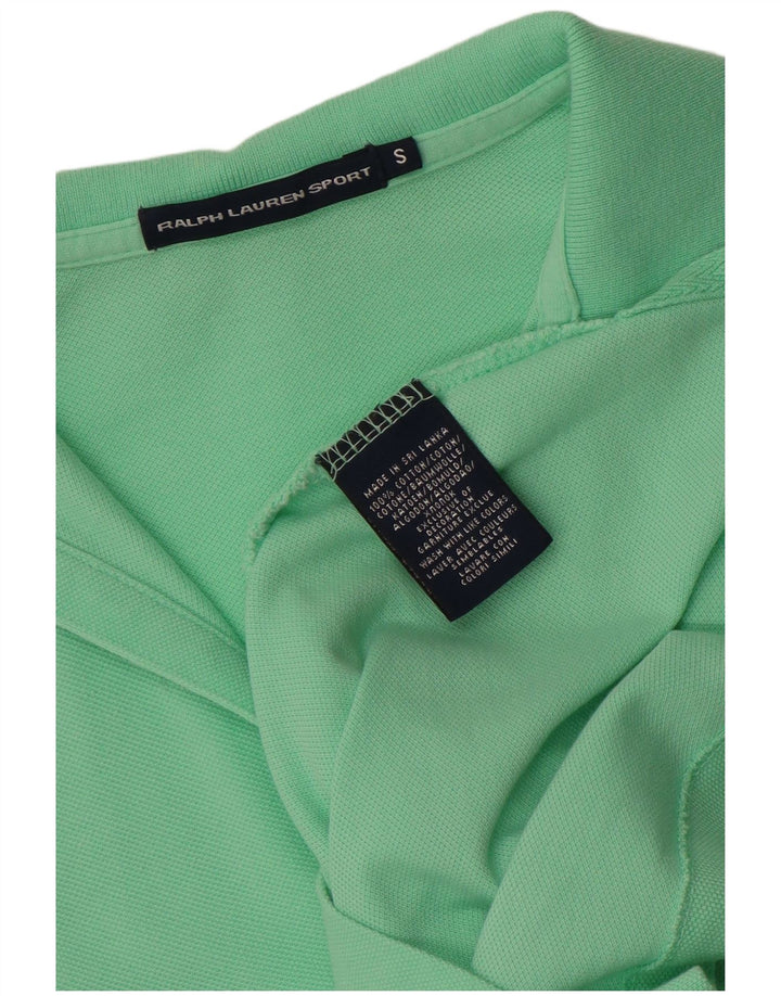 Polo da donna Ralph Lauren UK 10 piccola in cotone verde