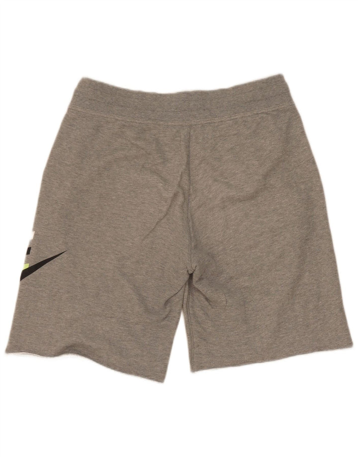 Pantaloncini sportivi Nike da uomo con grafica piccola in cotone grigio
