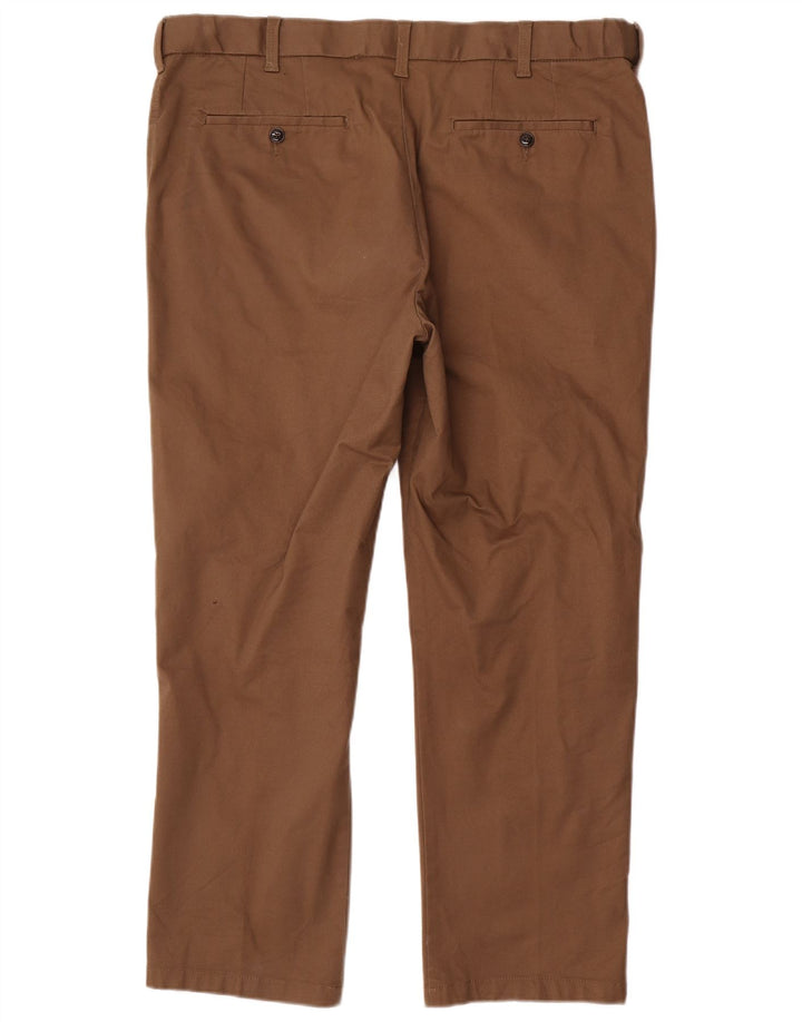 Pantaloni chino dritti Marks & Spencer da uomo blu Harbour W40 L29 marroni