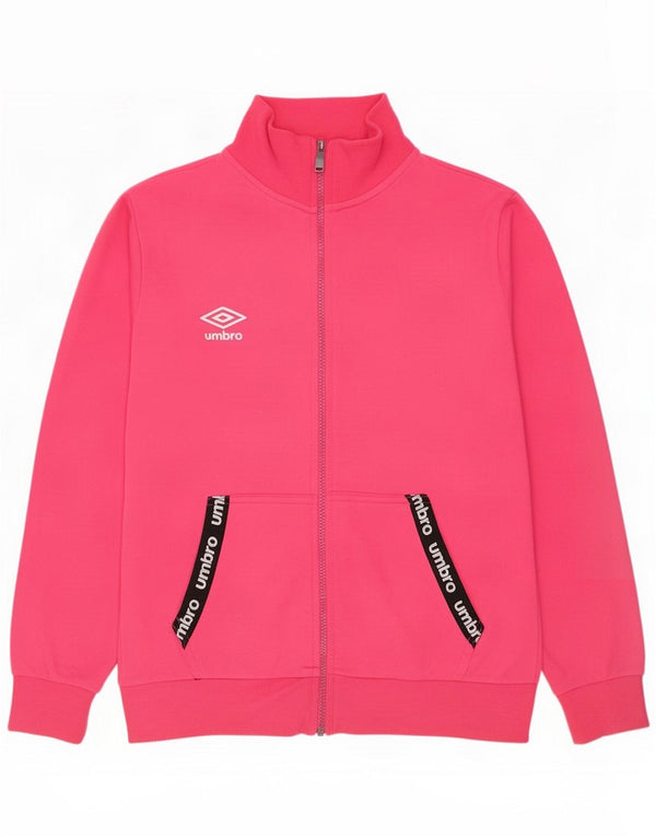 Umbro Giacca da ginnastica da donna con grafica UK 14 Large Pink Colourblock