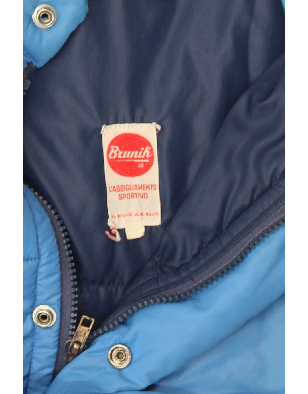Giacca imbottita da uomo Brunik UK 40 Large Blu Colourblock