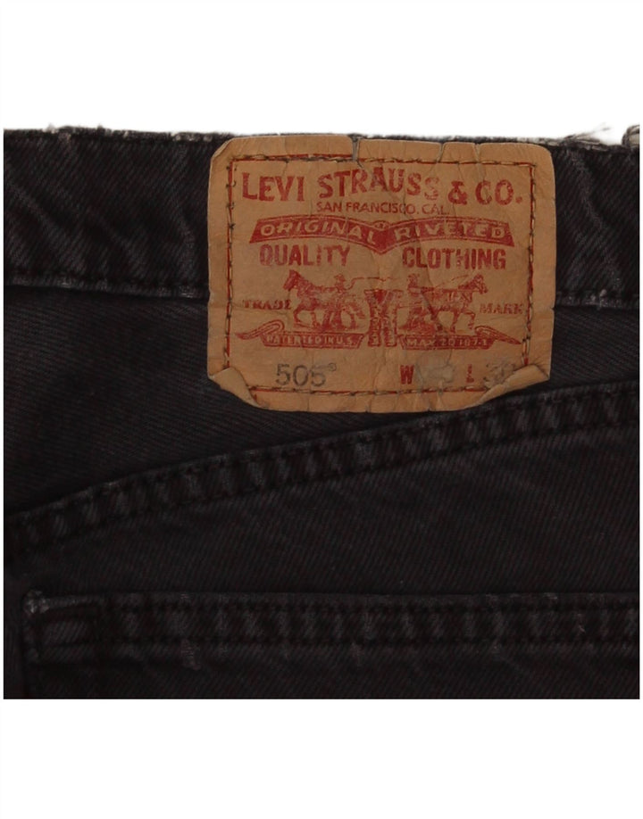 Pantaloncini di jeans Levi's 505 da donna W30 Grigio medio