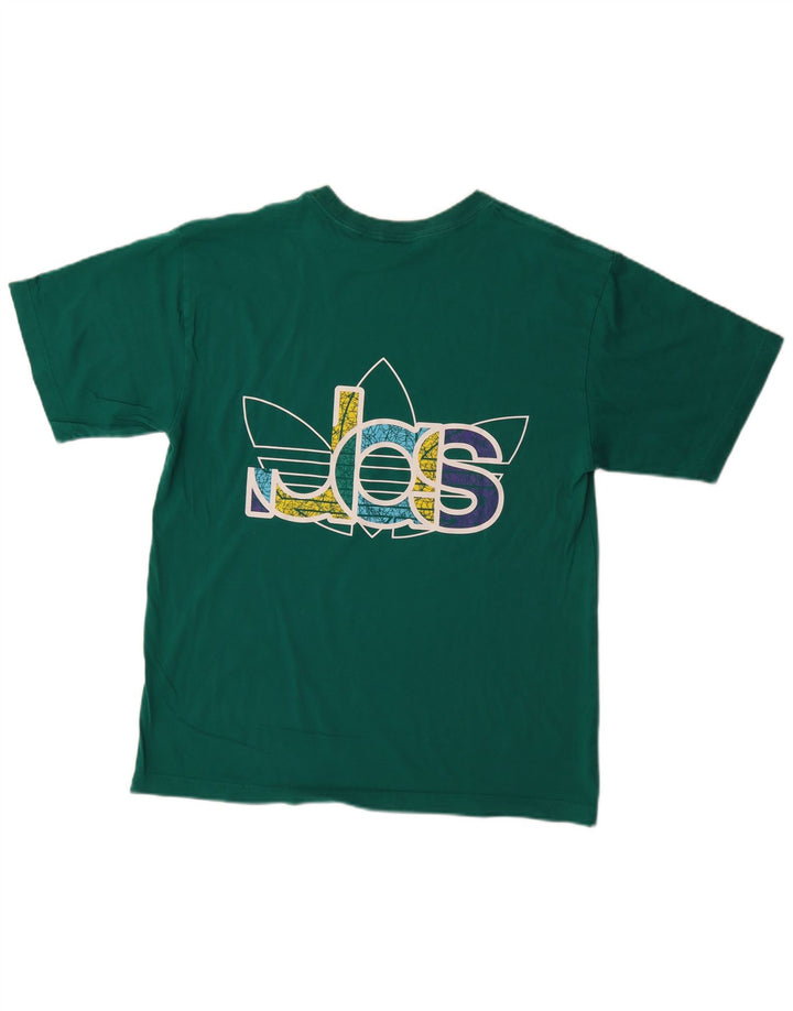 Maglietta grafica da uomo Adidas Top verde medio