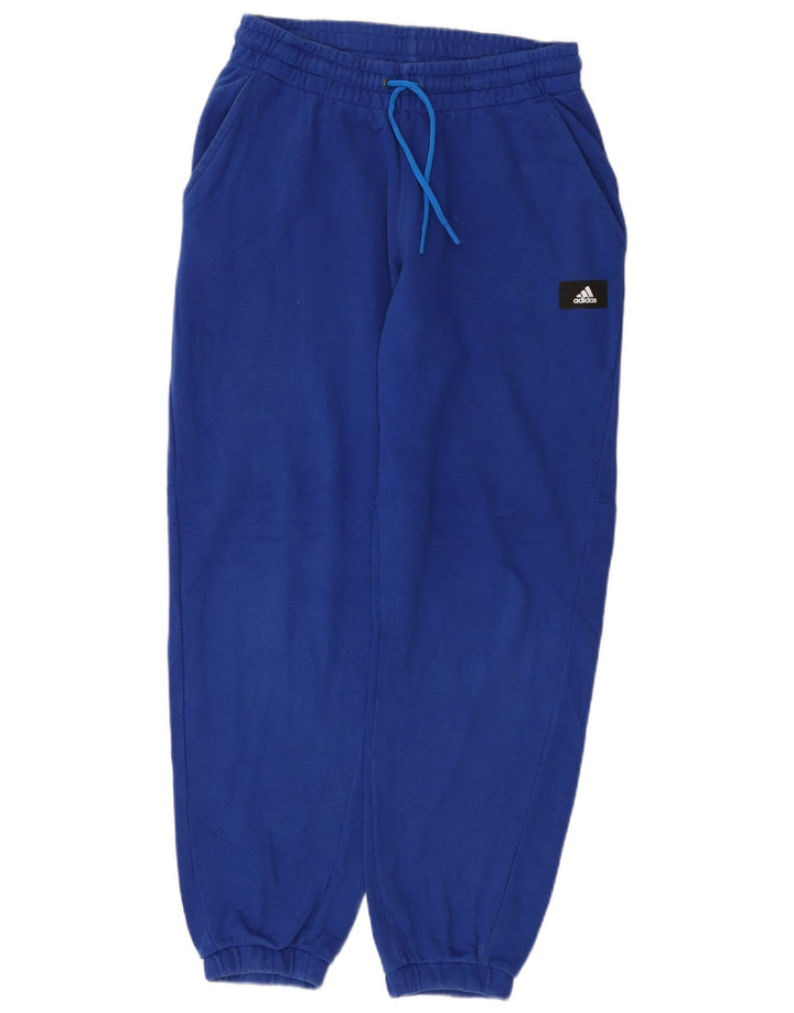 Pantaloni da tuta grafica da uomo Adidas Joggers in cotone blu medio