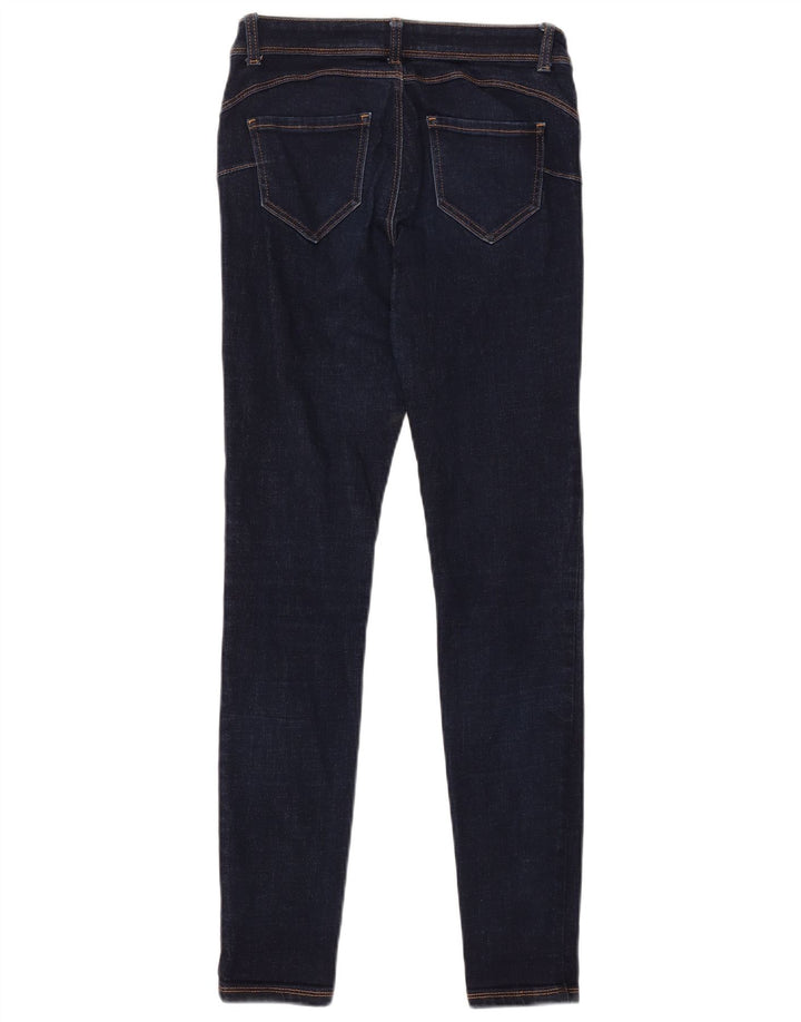 Jeans skinny da donna BENETTON W28 L30 poliestere blu navy