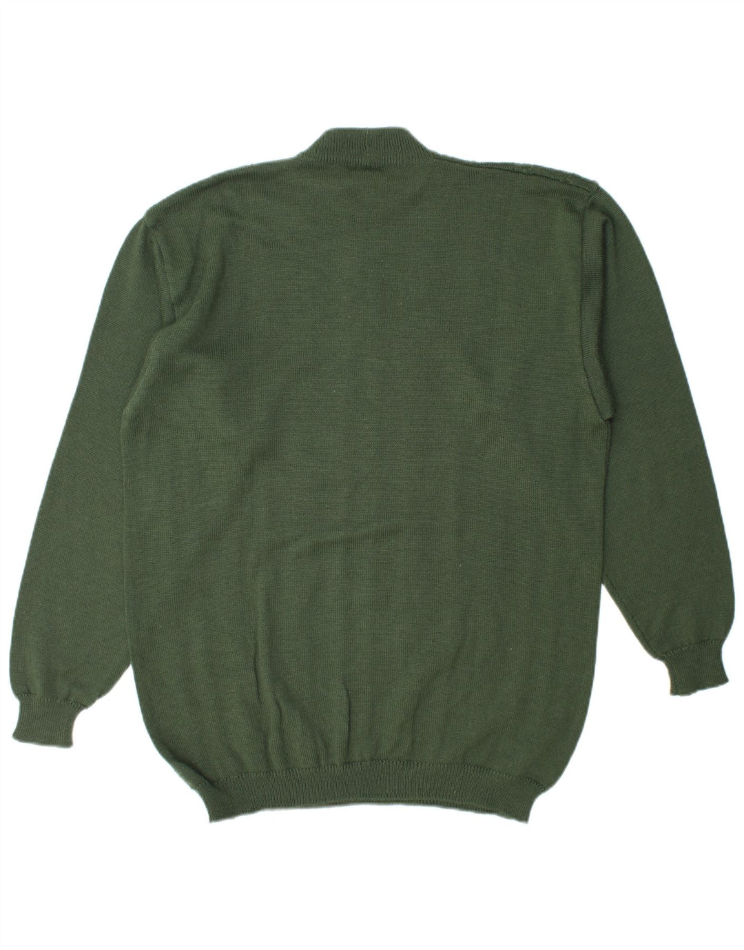 Maglione vintage da uomo con collo alto e maglione grande verde