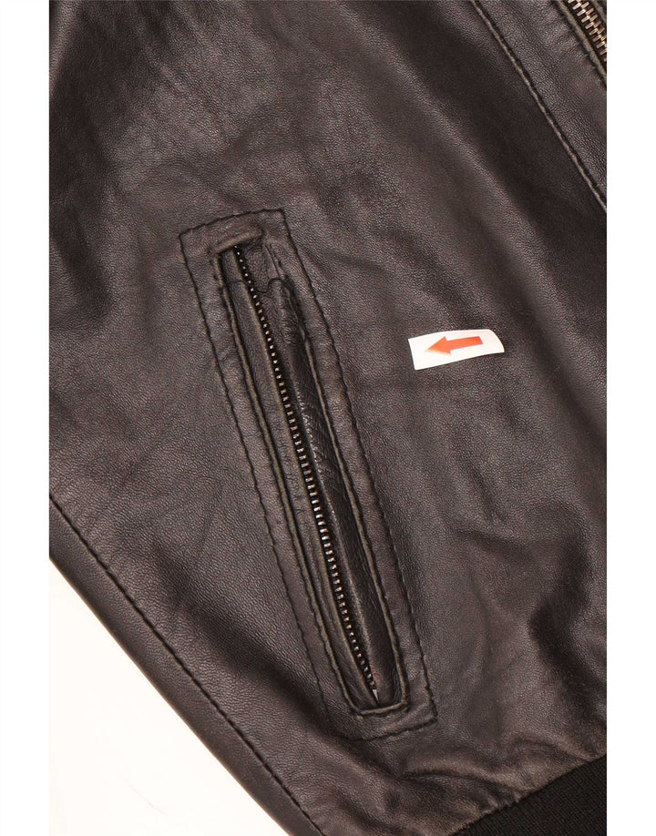 CDP Giacca in pelle da uomo IT 46 piccola nera