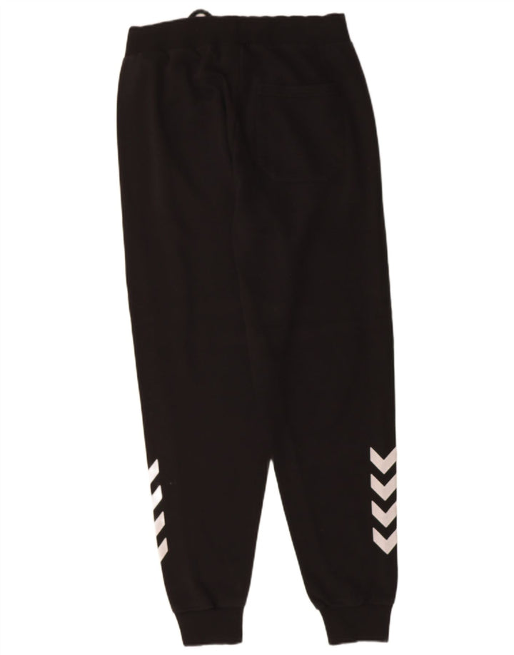 HUMMEL Mens Tracksuit Trousers Joggers Small  Black Cotton