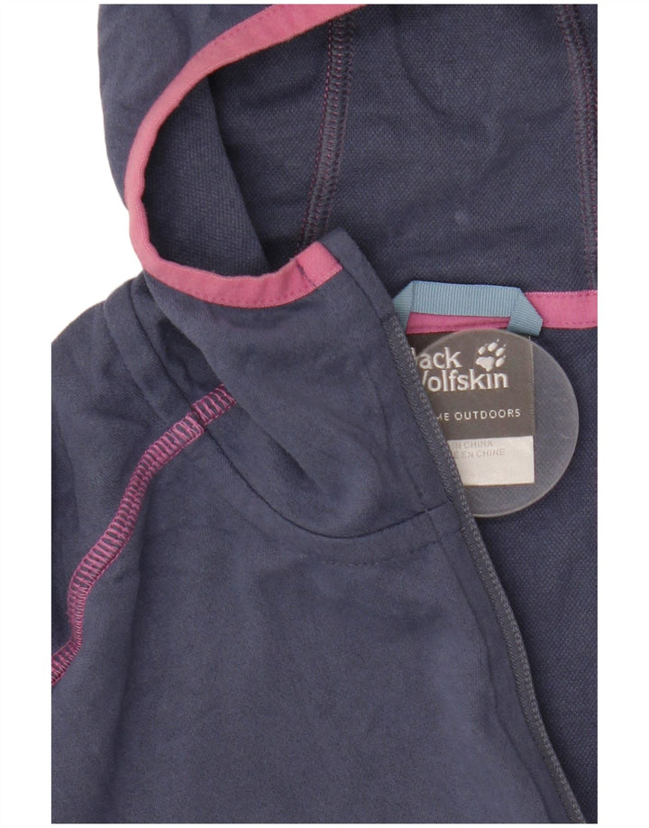 Giacca da ginnastica con cappuccio da donna Jack Wolfskin UK 12/14 Blu medio