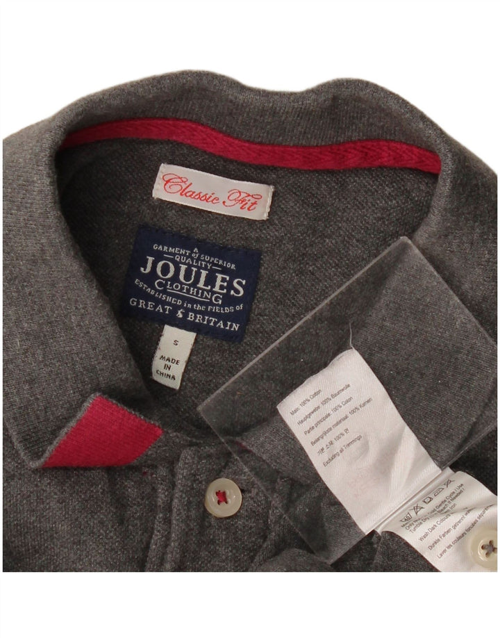 JOULES Polo da uomo vestibilità classica piccola in cotone grigio
