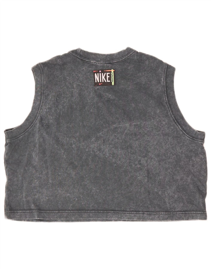Canotta corta da donna NIKE UK 18 XL cotone grigio
