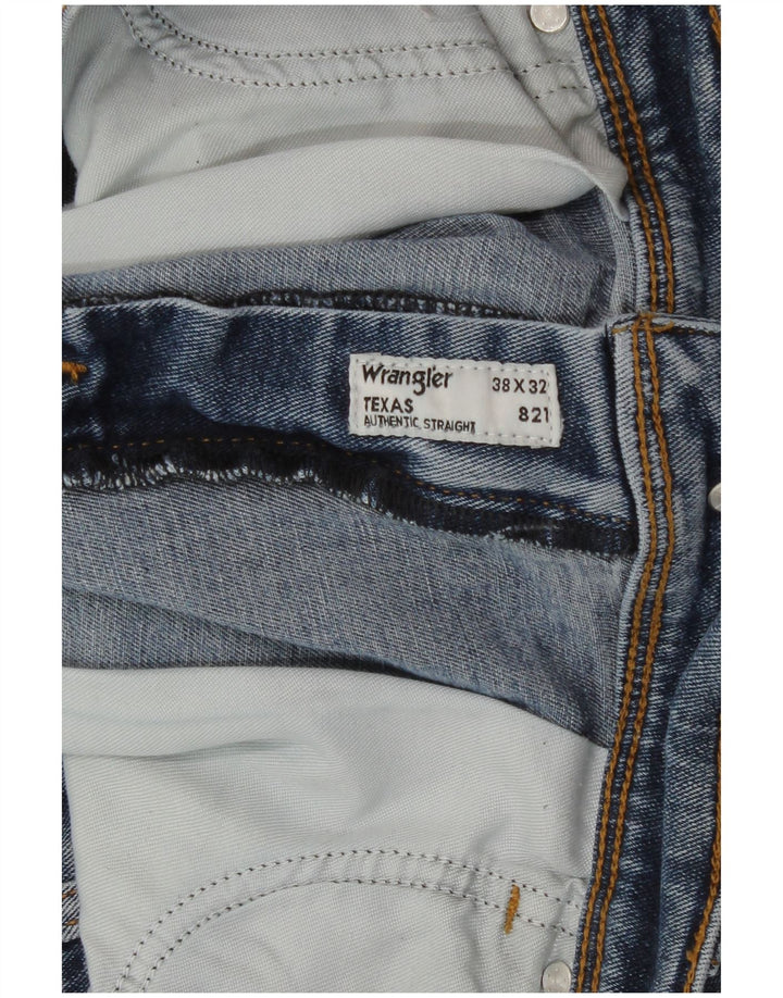 Pantaloncini di jeans Wrangler da uomo Texas W38 XL blu