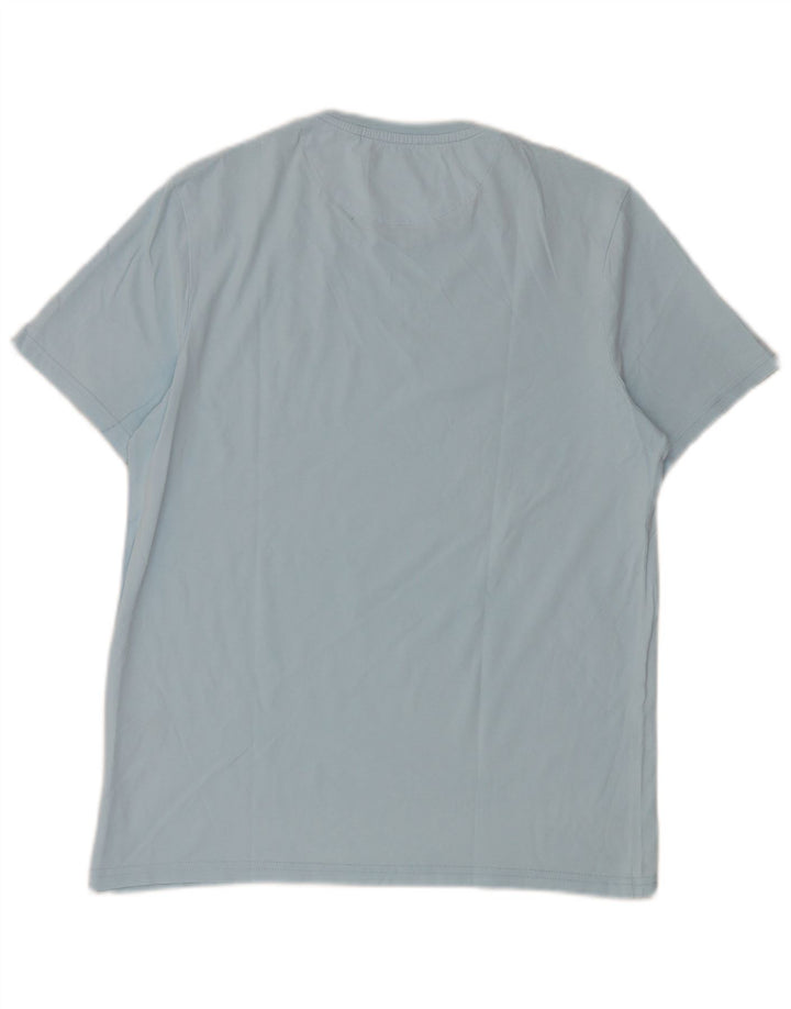 T-shirt da uomo Lyle & Scott Top in cotone blu medio