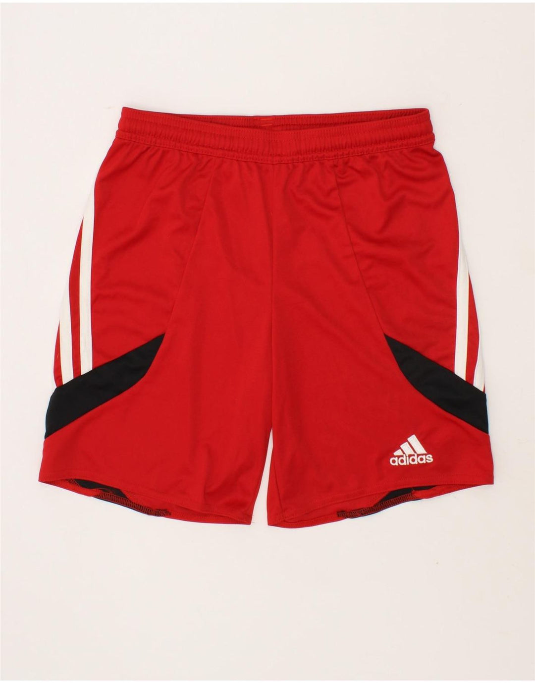 ADIDAS Boys Sport Shorts 9-10 Years Medium Red Polyester Vintage Adidas and Second-Hand Adidas from Messina Hembry 