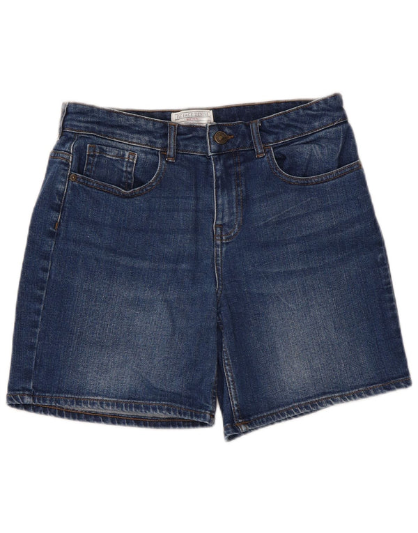 Pantaloncini di jeans da donna Fat Face UK 10 piccoli W30 cotone blu