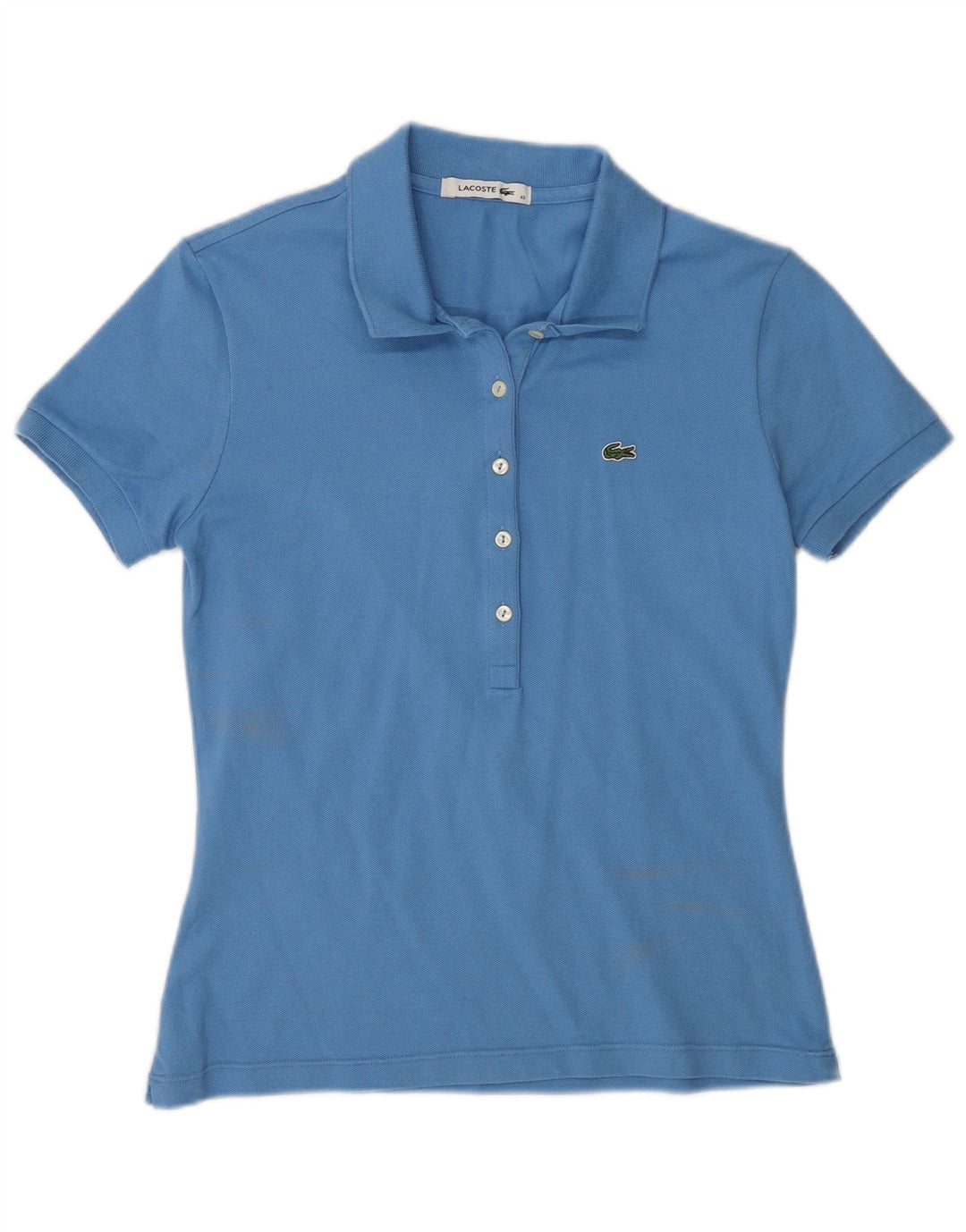 Polo da donna Lacoste taglia 40 in cotone blu medio