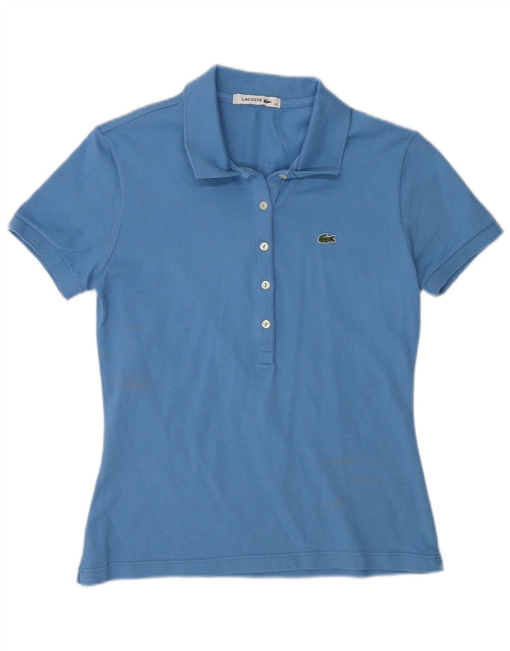 Polo da donna Lacoste taglia 40 in cotone blu medio