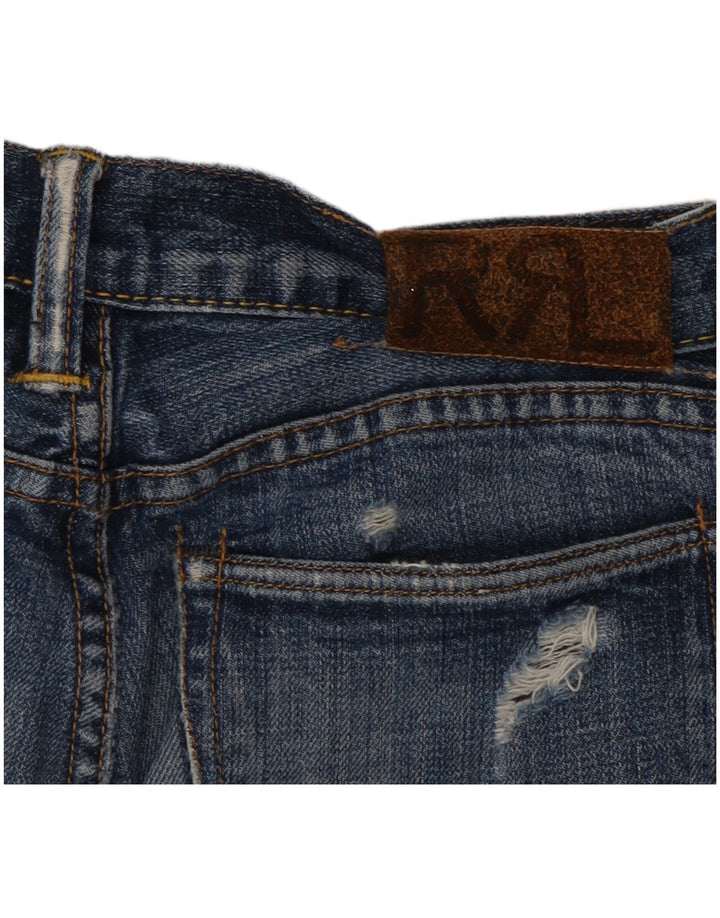 Jeans slim invecchiati da donna Ralph Lauren W27 L34 cotone blu