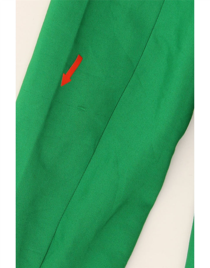 Giacca blazer corta a 1 bottone da donna Zara UK 18 XL poliestere verde