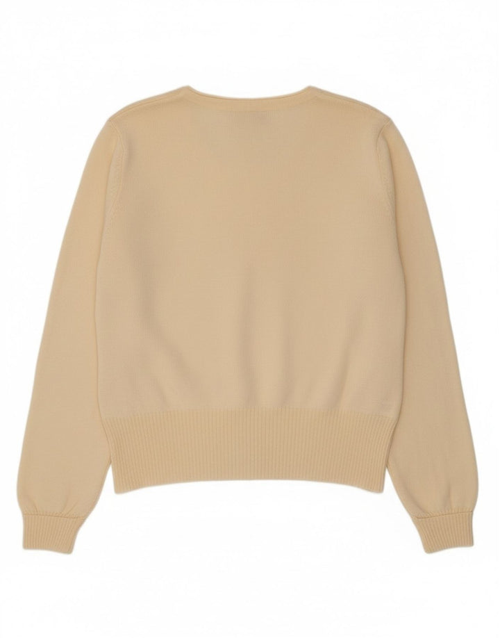 Maglione cardigan da donna vintage EU 40/42 Lana bianco sporco medio